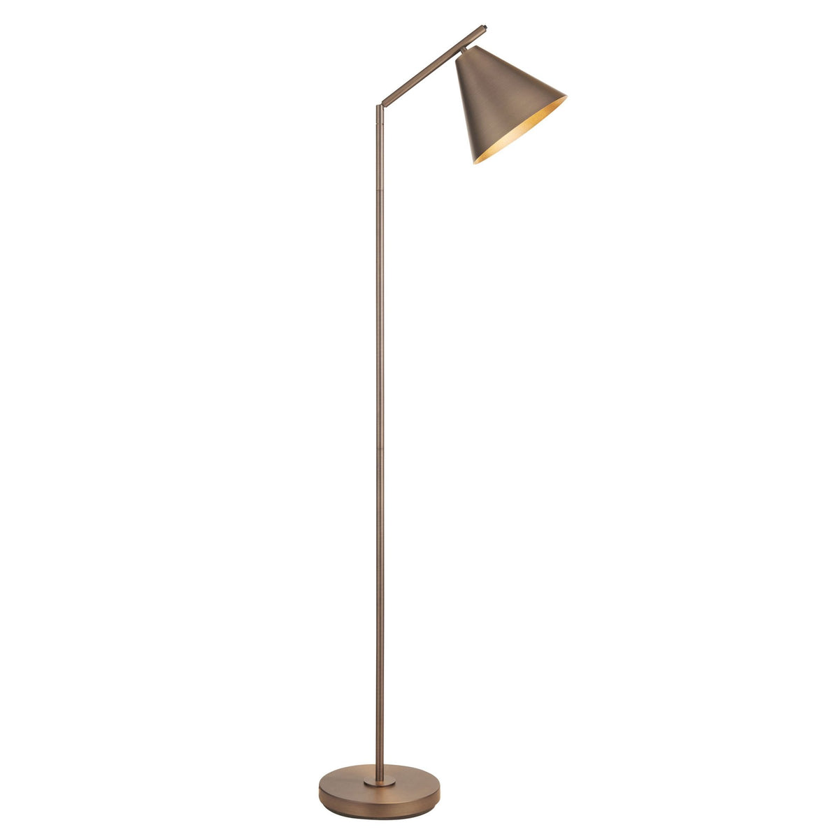 Cape Adjustable Task Floor Lamp in Brushed Antique Bronze