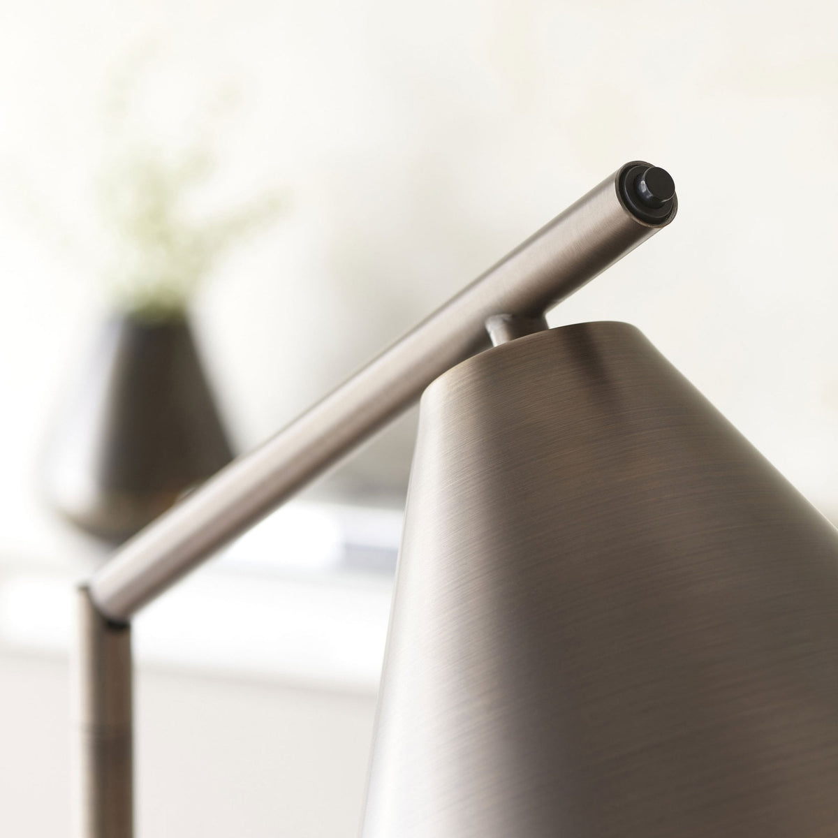 Cape Adjustable Task Floor Lamp in Brushed Antique Bronze