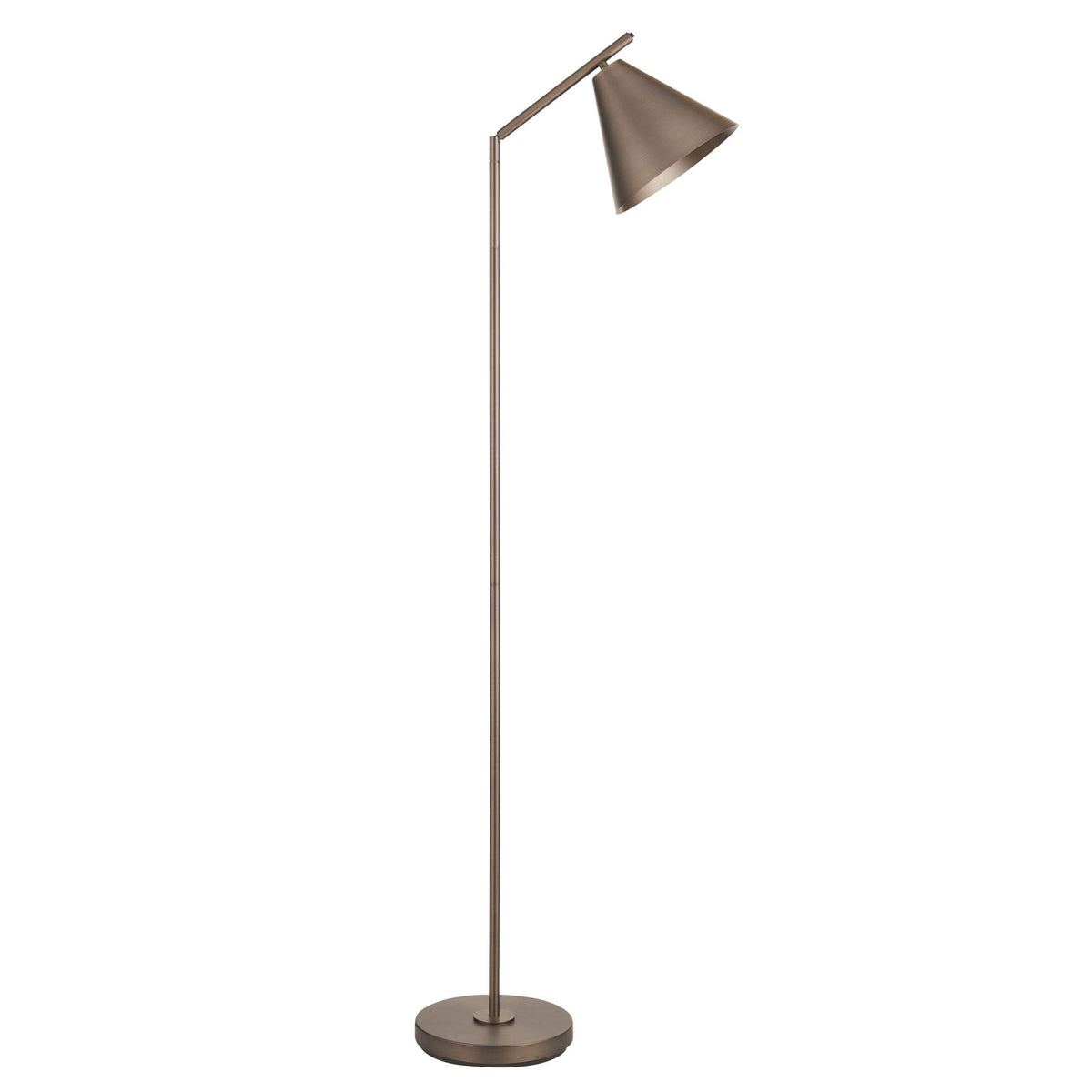 Cape Adjustable Task Floor Lamp in Brushed Antique Bronze