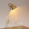 Cape Adjustable Wall Light in Antique Brass
