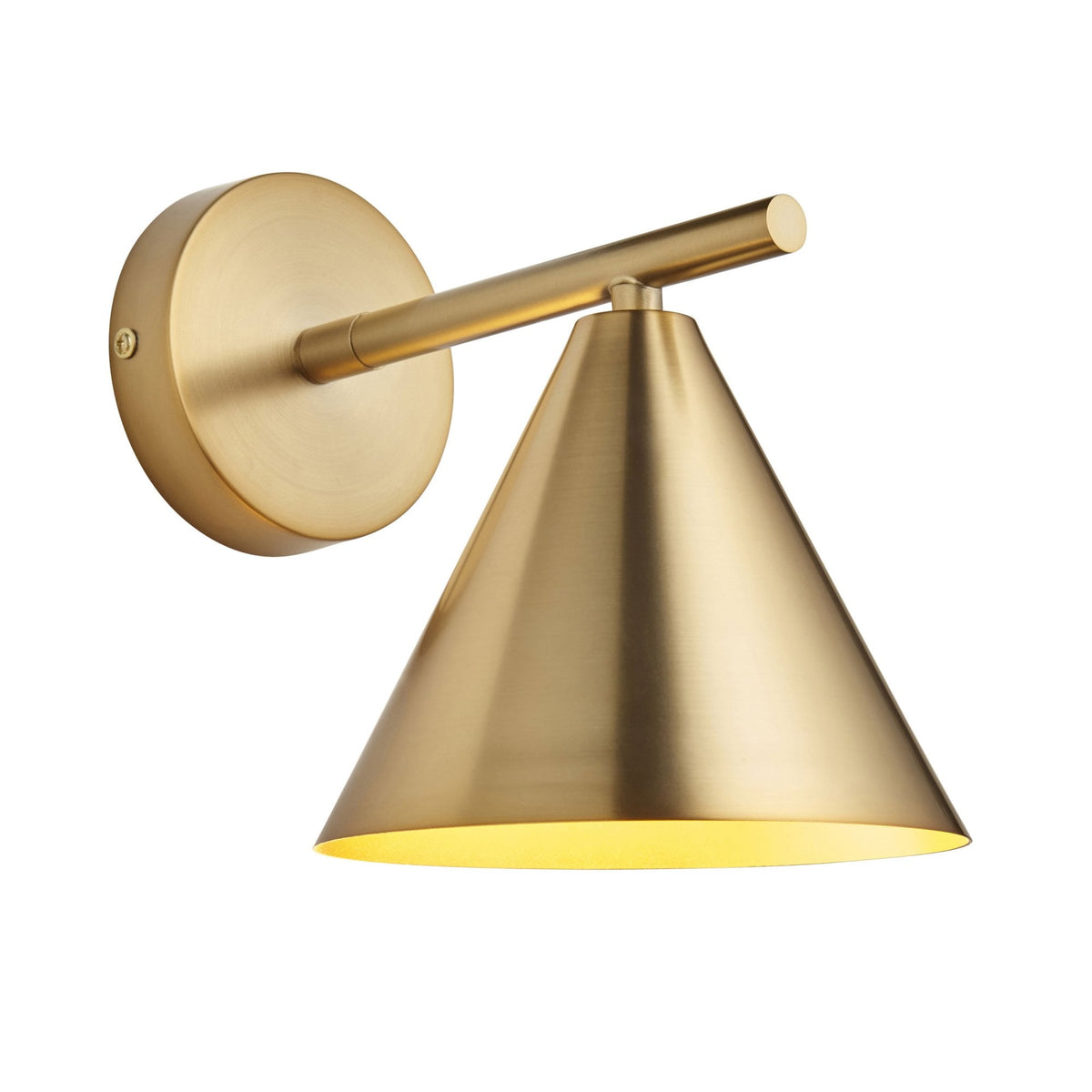 Cape Adjustable Wall Light in Antique Brass