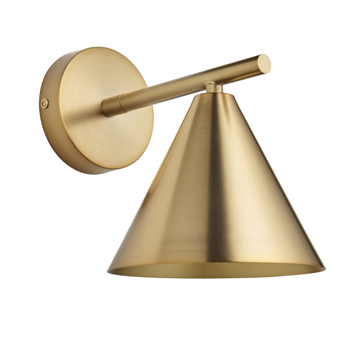 Cape Adjustable Wall Light in Antique Brass