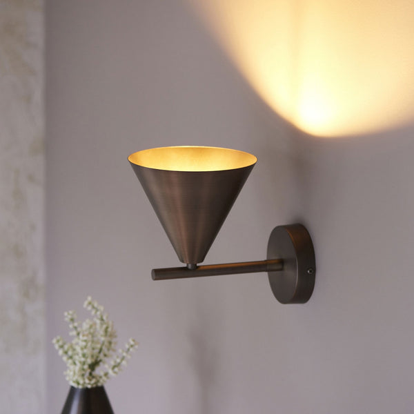 Cape Adjustable Wall Light in Brushed Antique Bronze