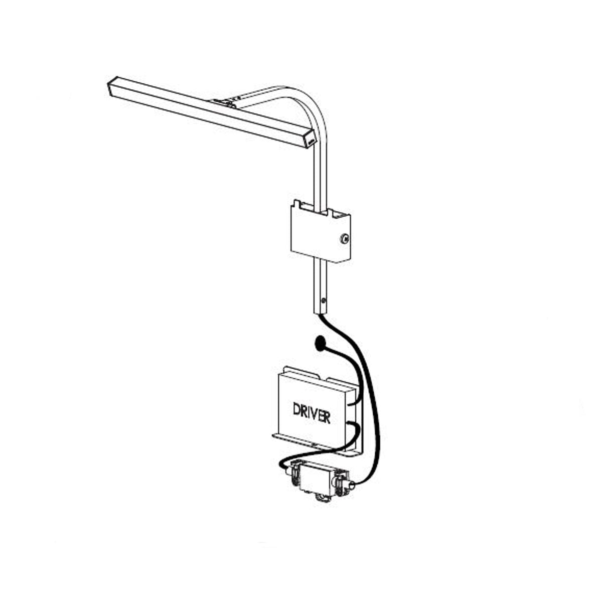 Mondrian 600 LED 12v Matt Black Frame or Wall Mounted Picture Light