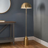 Nova Contemporary Floor Lamp in Antique Brass
