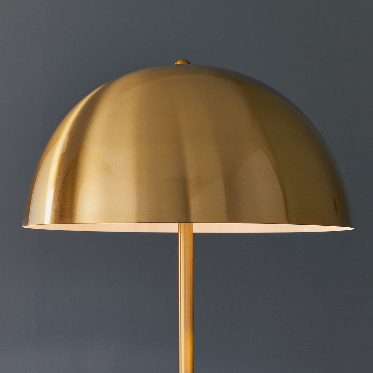 Nova Contemporary Floor Lamp in Antique Brass
