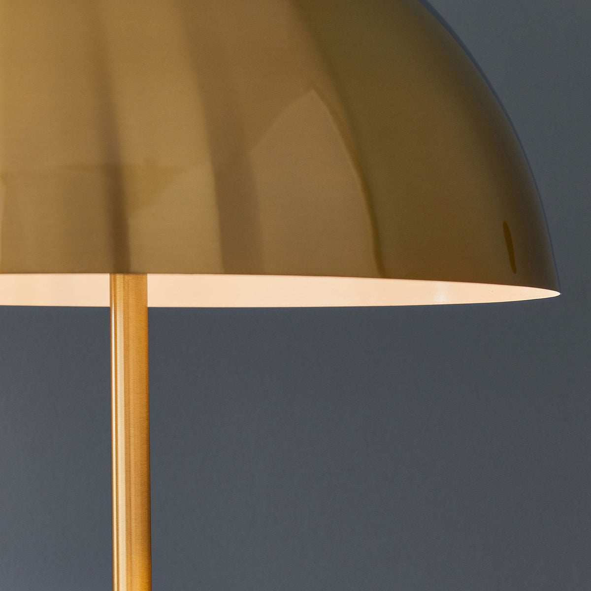 Nova Contemporary Floor Lamp in Antique Brass