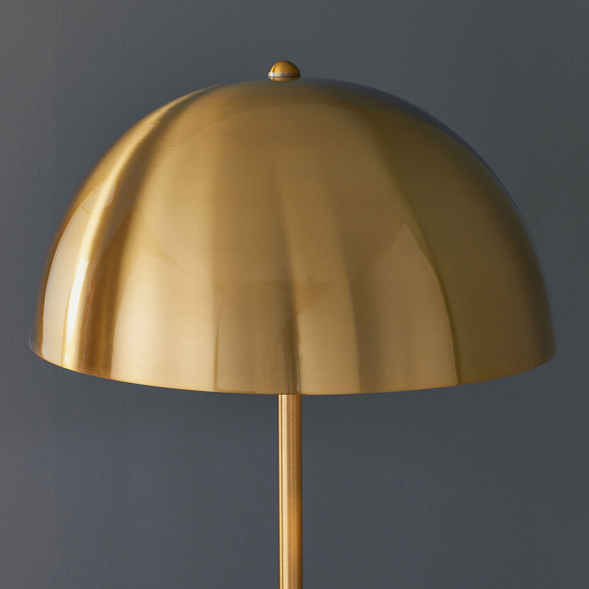 Nova Contemporary Floor Lamp in Antique Brass