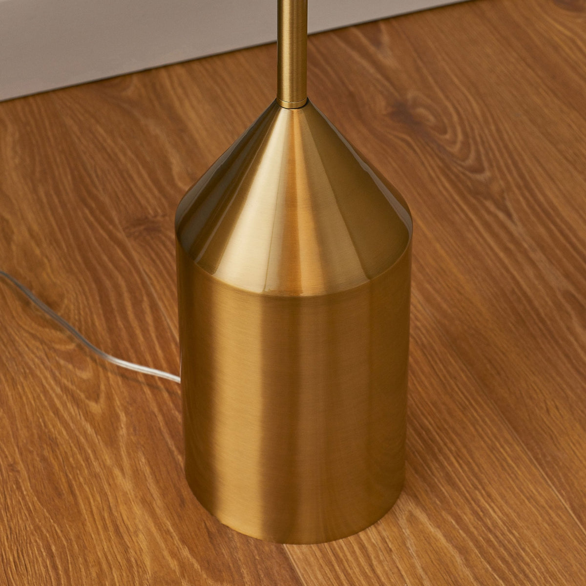 Nova Contemporary Floor Lamp in Antique Brass