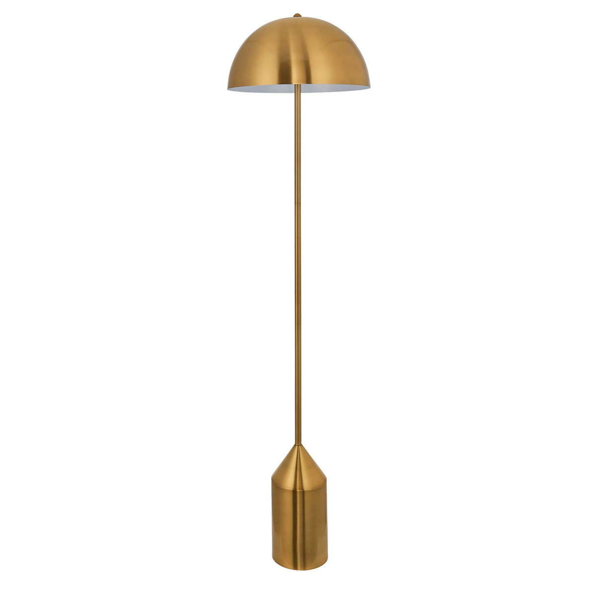 Nova Contemporary Floor Lamp in Antique Brass
