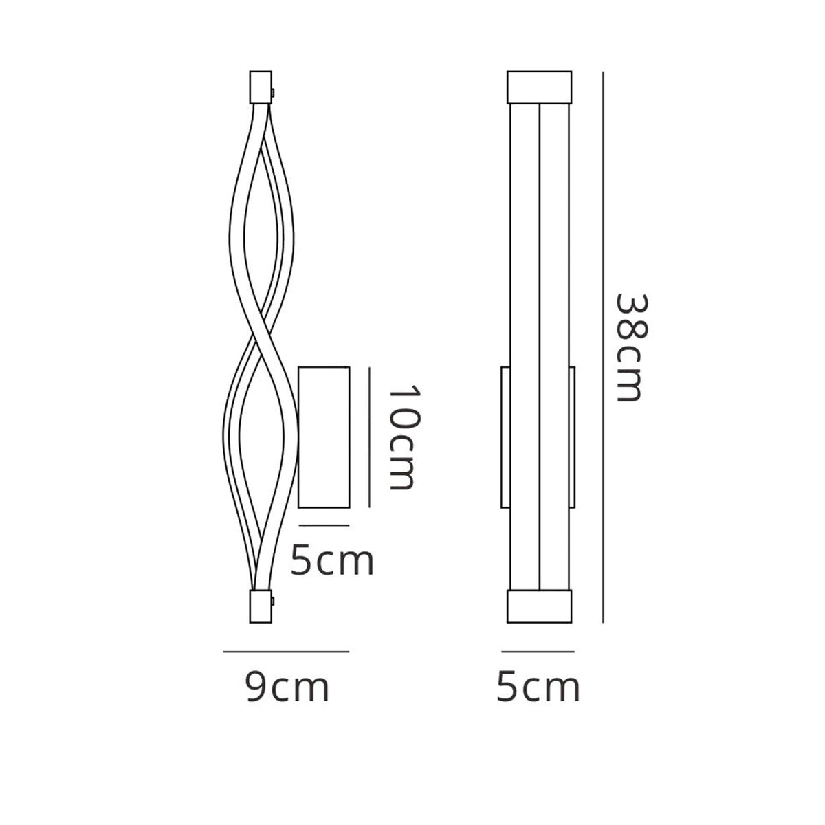 Sahara LED Wall Light In Polished Chrome