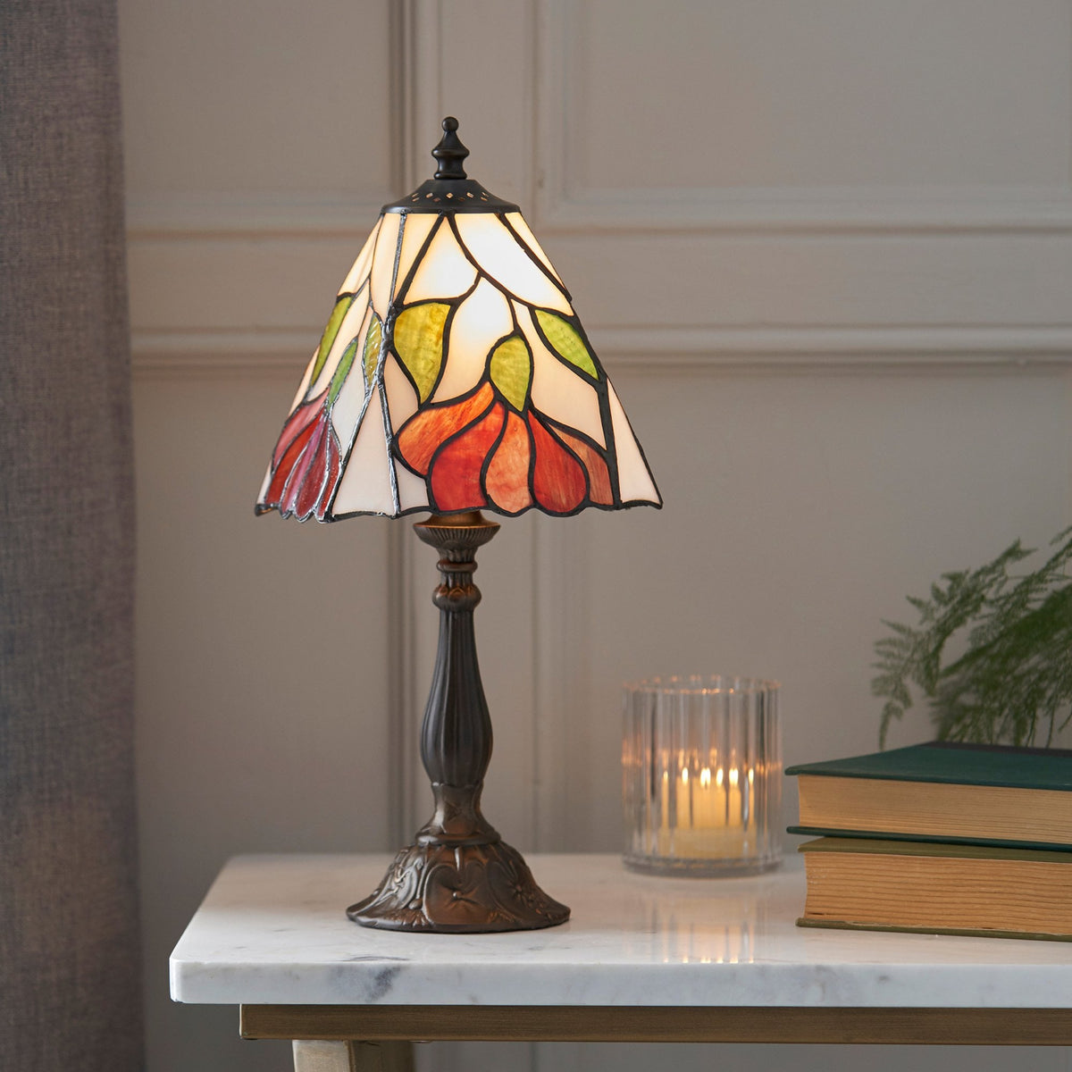 Botanica Small Tiffany Glass Table Lamp