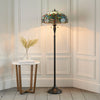 Blue Dragonfly Tiffany Glass Floor Lamp