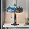 Blue Dragonfly Tiffany Glass Medium Table Lamp