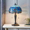 Blue Dragonfly Tiffany Glass Small Table Lamp
