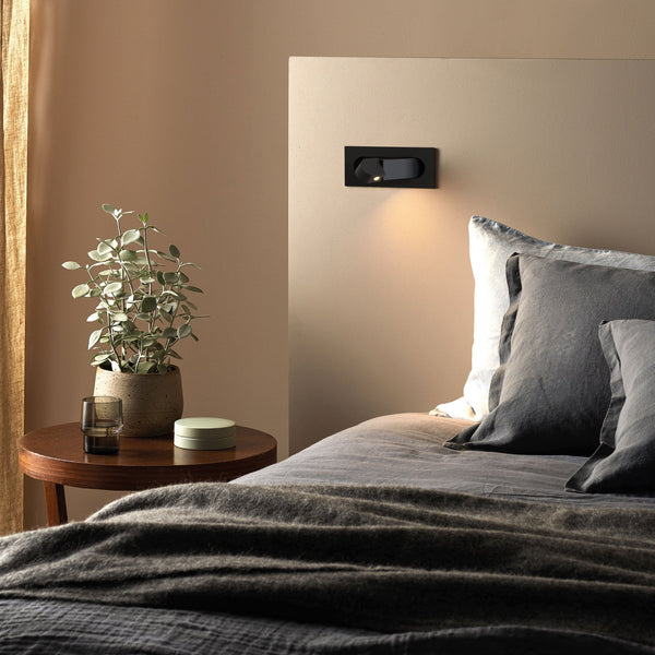 Digit LED II Switched Reading Light in Matt Black