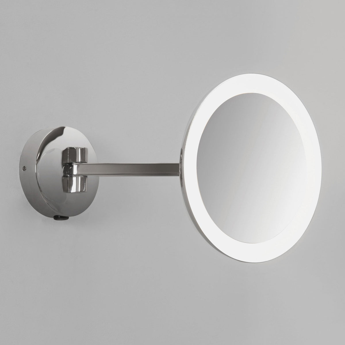 Mascali Chrome LED Round Illuminated Magnifying Mirror
