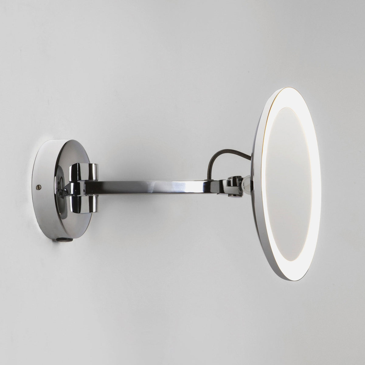 Mascali Chrome LED Round Illuminated Magnifying Mirror