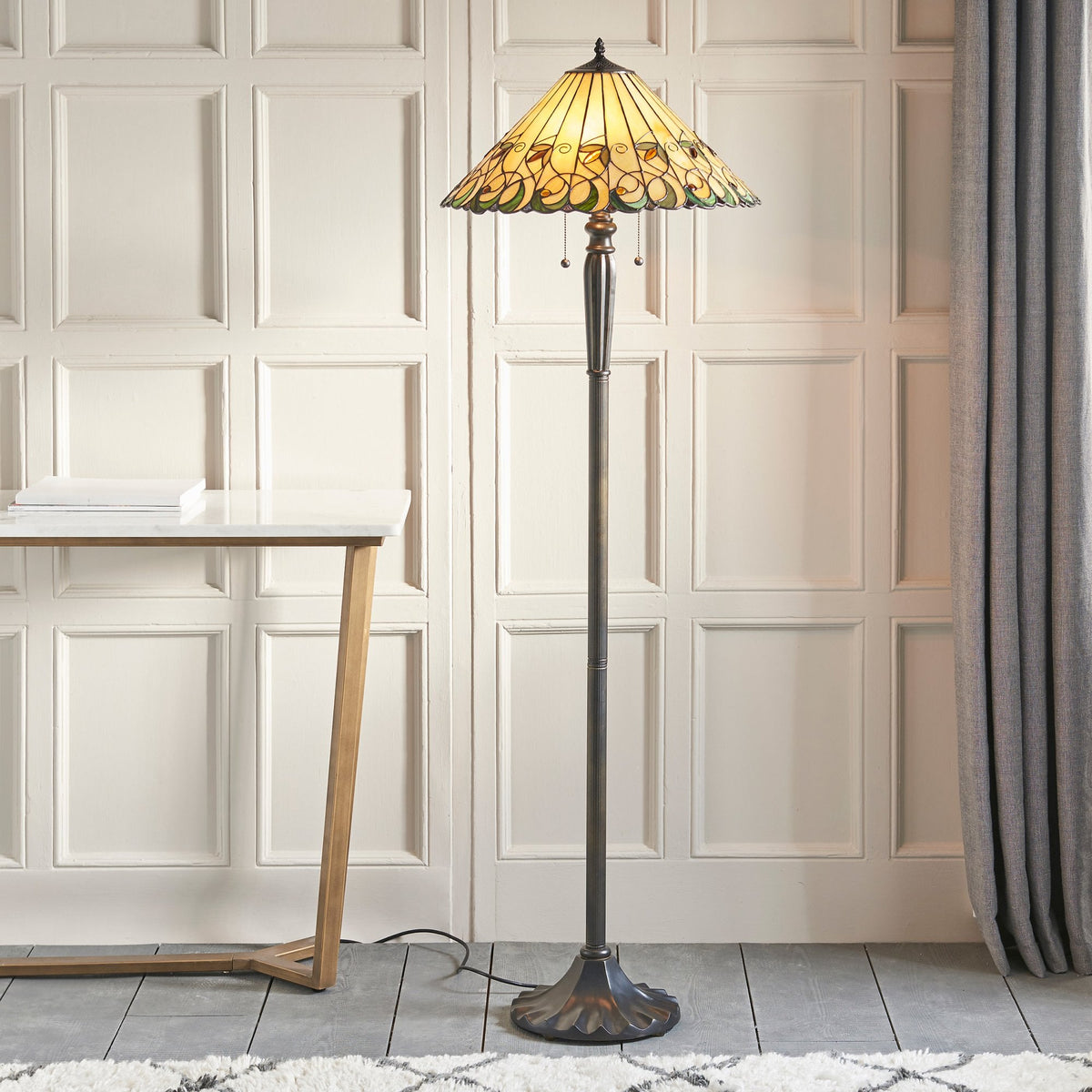 Jamelia Tiffany Glass Floor Lamp