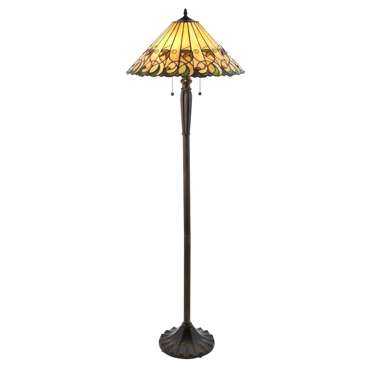 Jamelia Tiffany Glass Floor Lamp