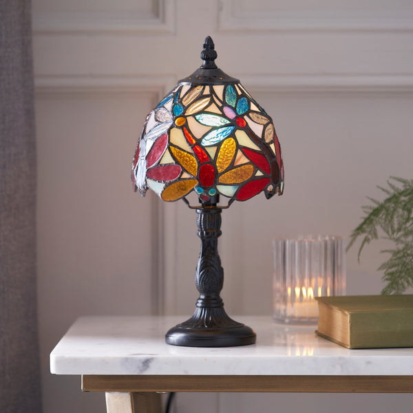 Lorette Tiffany Glass Mini Table Lamp