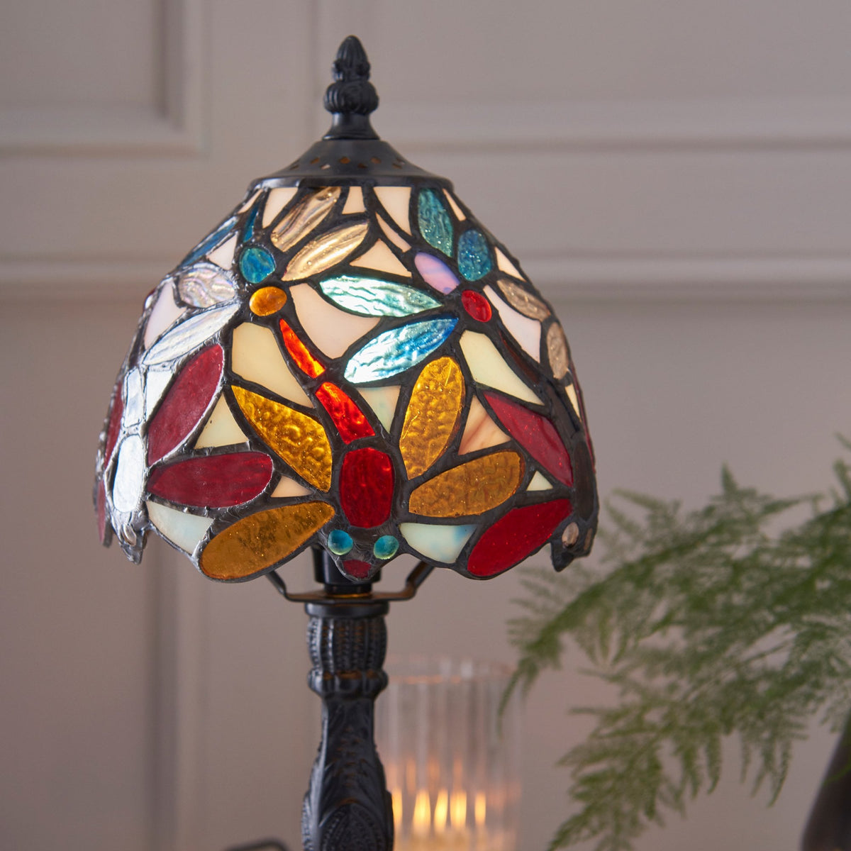 Lorette Tiffany Glass Mini Table Lamp