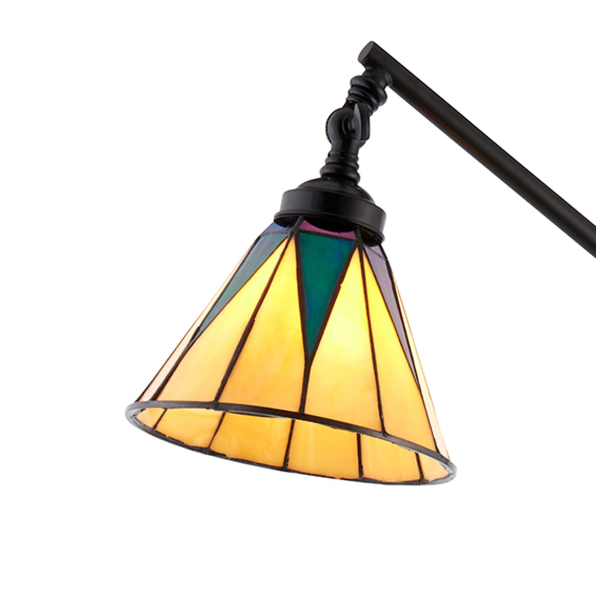 Dark Star Tiffany Glass Task Floor Lamp