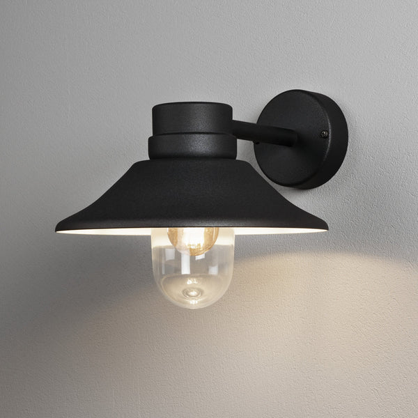 Vega Outdoor IP54 Wall Light in Black