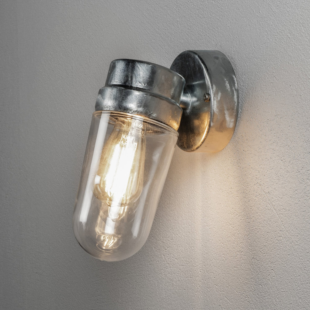 Vega IP54 Galvanized Wall Light