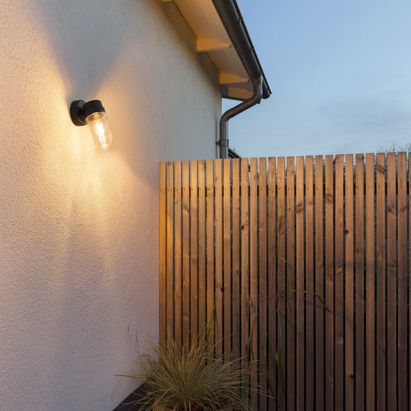 Vega IP54 E27 Wall Light in Black