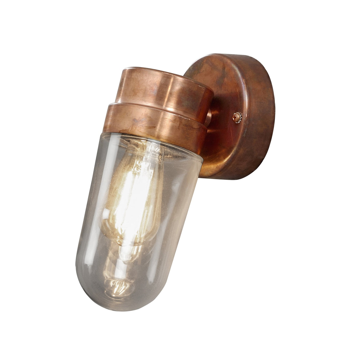 Vega IP54 Wall Light In Copper