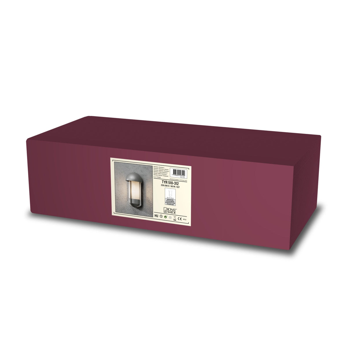 Tyr IP23 Wall Light In Grey