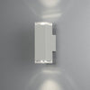 Pollux Banded IP44 Up and Down Wall Light In White