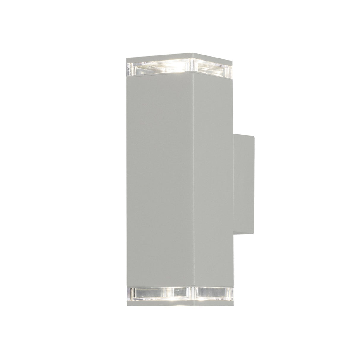 Pollux Banded IP44 Up and Down Wall Light In White