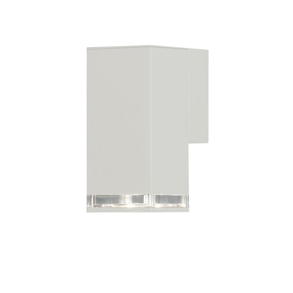 Pollux Banded IP44 Single Wall Light In White