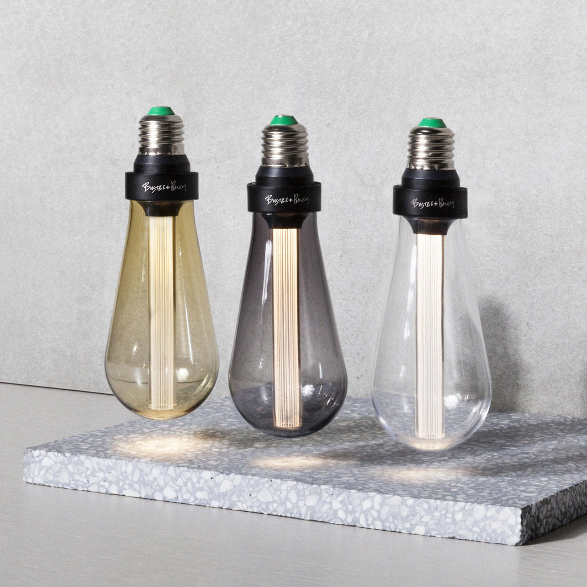 Buster Bulb 2w E27 Teardrop Crystal Dimmable 100 Lumen 2700 Kelvin