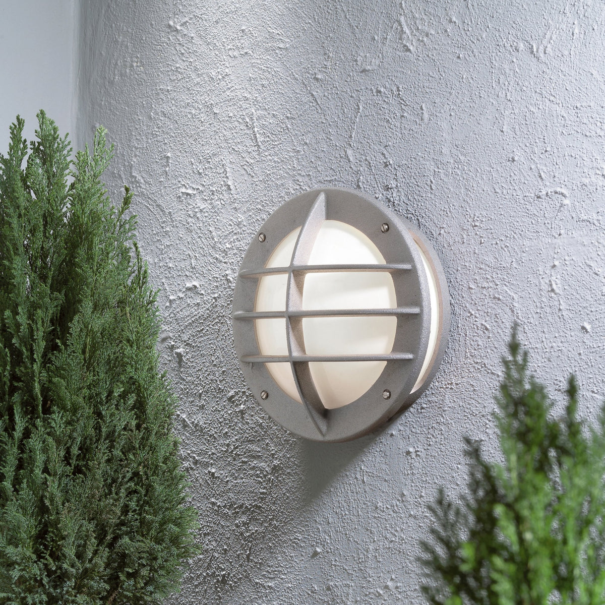 Oden Outdoor Aluminium Wall Light With Frosted Diffuser