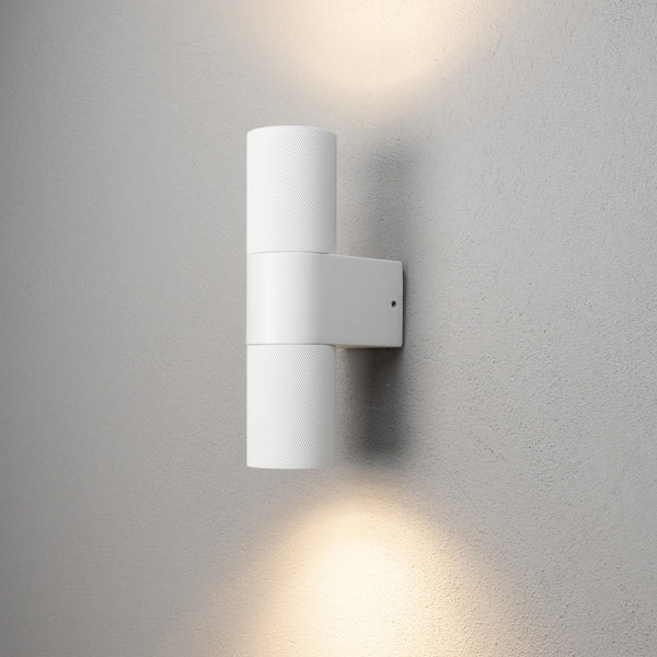 Temi IP54 Up and Down Wall Light In White