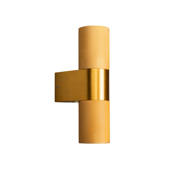 Temi IP54 Up and Down Wall Light In Gold
