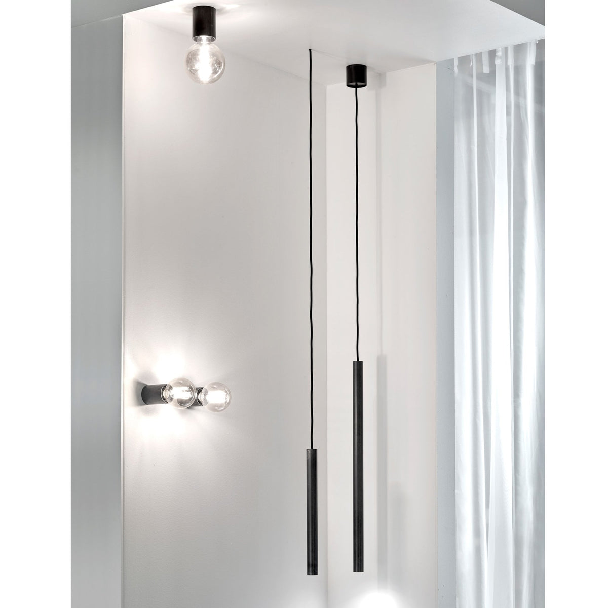 Sofisticato Pendant Lamp Nr. 10 In Blue Steel