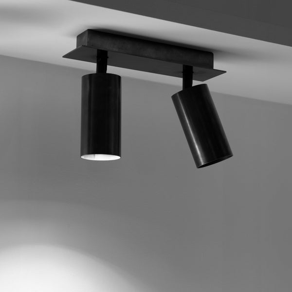 Sofisticato Ceiling Spot Lamp Nr. 21 In Blue Steel