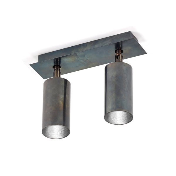 Sofisticato Ceiling Spot Lamp Nr. 21 In Blue Steel