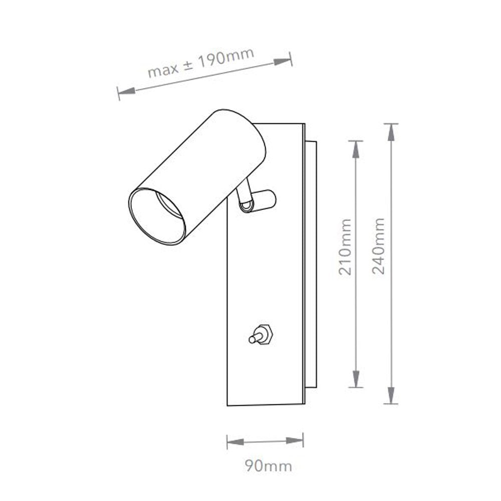 Sofisticato Wall Lamp Nr. 39 In Blue Steel