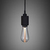 Heavy Metal Single Drop Cross Knurl Pendant in a Black Finish