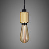 Heavy Metal Single Drop Cross Knurl Pendant in a Brass Finish