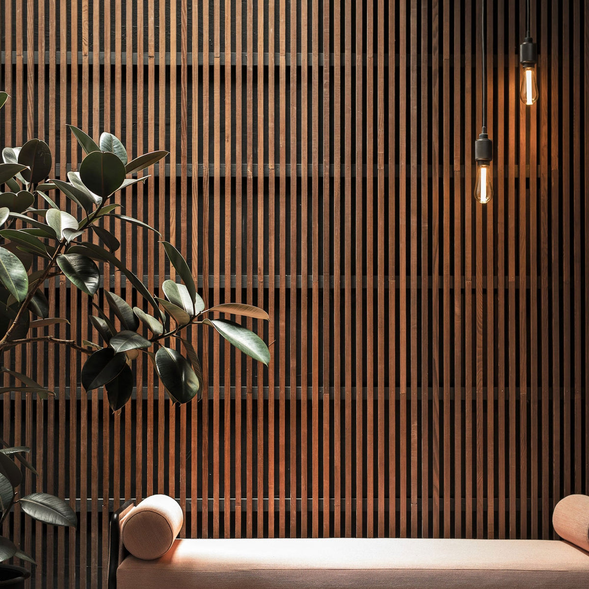 Heavy Metal Single Drop Cross Knurl Pendant in a Smoked Bronze Finish