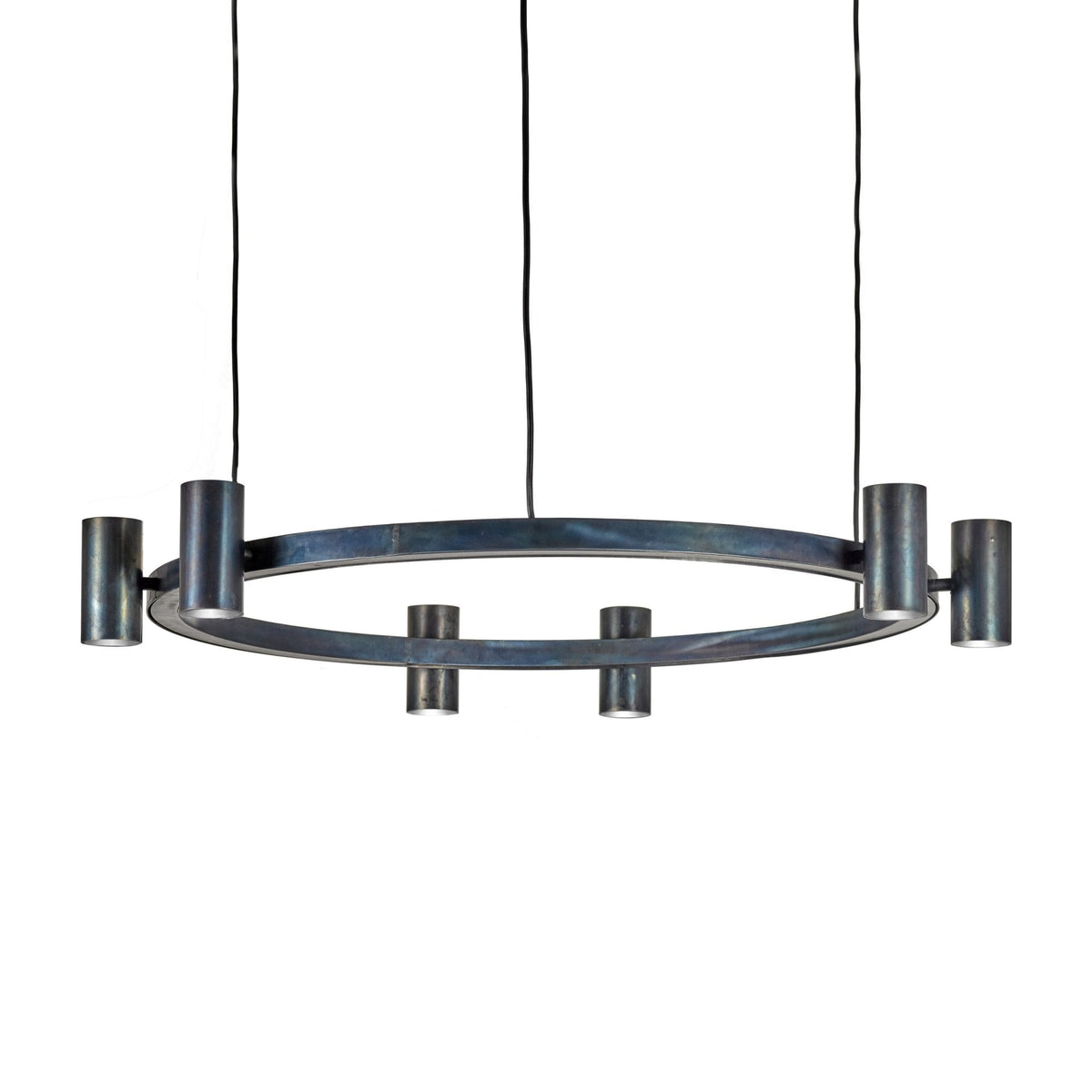 Sofisticato Pendant Lamp Nr. 28 In Blue Steel