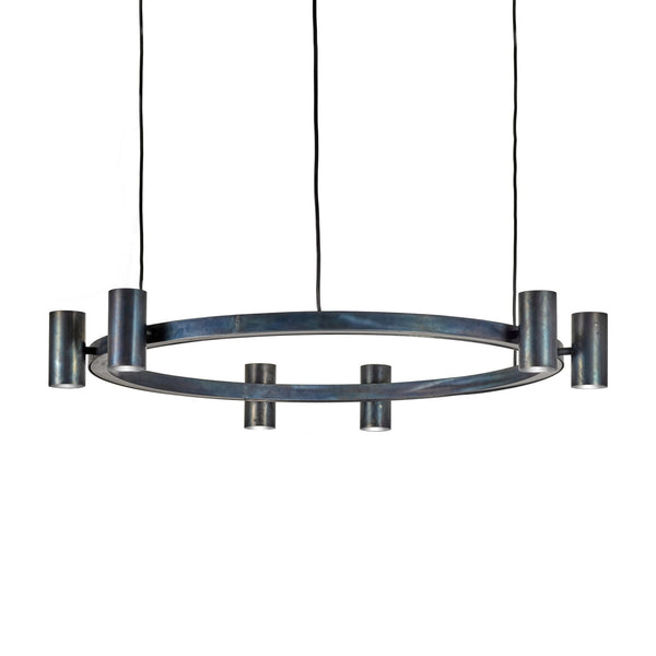 Sofisticato Pendant Lamp Nr. 28 In Blue Steel