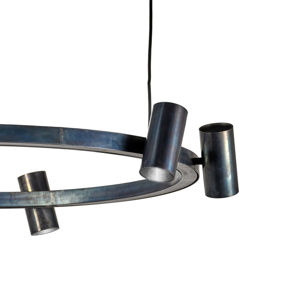 Sofisticato Pendant Lamp Nr. 28 In Blue Steel