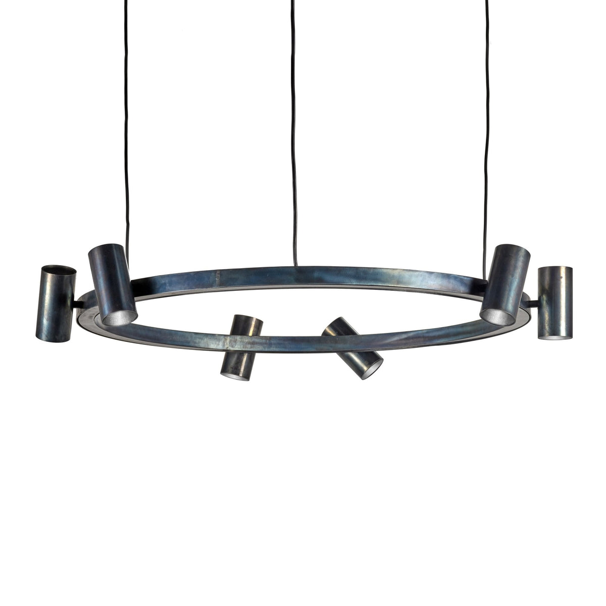 Sofisticato Pendant Lamp Nr. 28 In Blue Steel